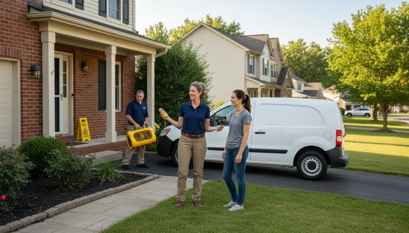 Residential water damage restoration in Boswell, PA
